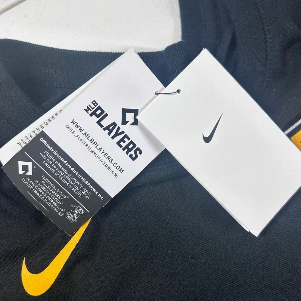 Pittsburgh Pirates David Bednar Nike MLB‎ Baseball Black T-Shirt Size Medium NWT